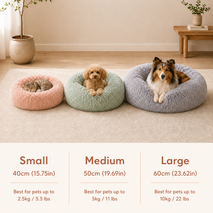 Fuwa Plush Calming Pet Bed